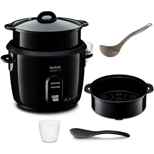Cuiseur riz (5L ou 1.5kg riz) + panier vap TEFAL